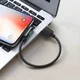Hoco 3-in-1 USB-A naar Duo Lightning Adapter Zwart afbeelding 2