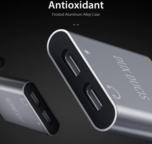 Dux Ducis Universele USB-C naar 2x USB-C Adapter 90 Graden Haaks afbeelding 10