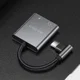 Dux Ducis Universele USB-C naar 2x USB-C Adapter 90 Graden Haaks afbeelding 2