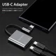 Dux Ducis Universele USB-C naar 2x USB-C Adapter 90 Graden Haaks afbeelding 4