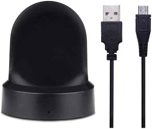 Samsung Galaxy Watch / Gear Watch Oplader Draadloos Opladen Dock Zwart afbeelding 2