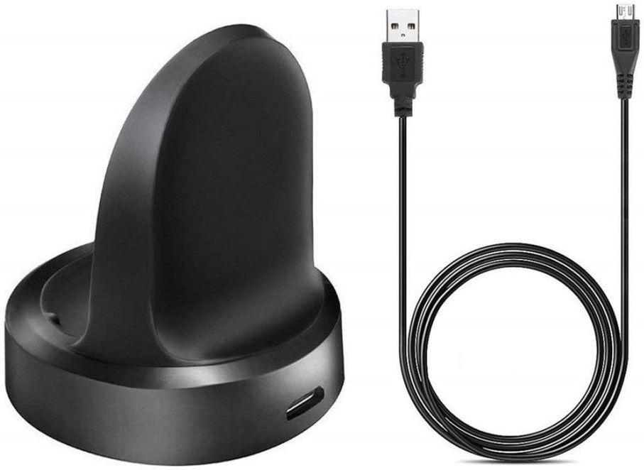 Samsung Galaxy Watch / Gear Watch Oplader Draadloos Opladen Dock Zwart afbeelding 5