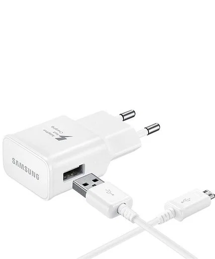Originele Samsung 15W Travel Adapter met Micro-USB Kabel 1 Meter Wit afbeelding 1