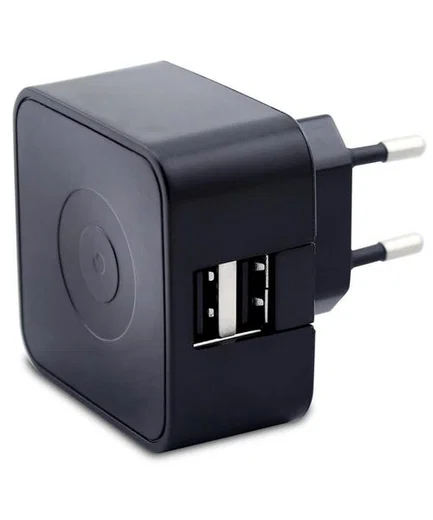Muvit Thuislader 220V Duo USB 3.1Amp Zwart afbeelding 2