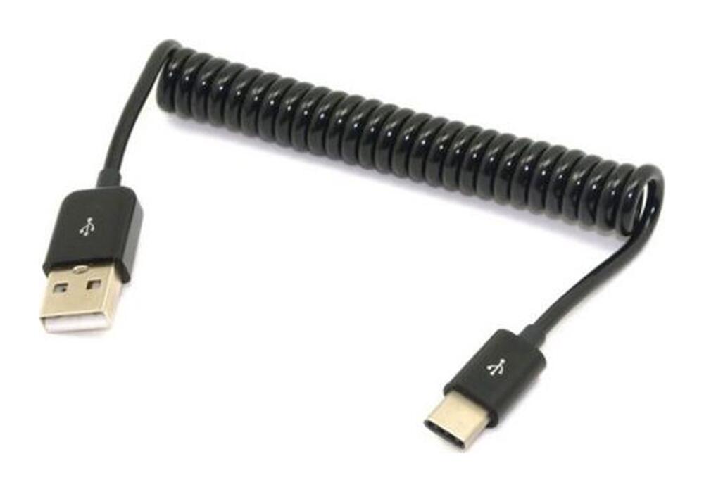 USB-C Autolader + USB-C Krulsnoer Zwart 5W afbeelding 6