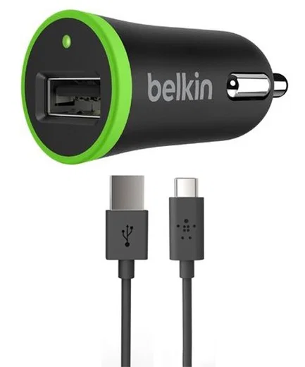 Belkin Universele USB Autolader Met USB-C Kabel (1,2M) 2.1Amp afbeelding 1