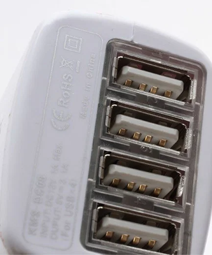 4 Poorts USB Car Charger Autolader afbeelding 4