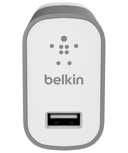 Belkin Mixit Metallic Premium Thuislader 2.4A Grijs afbeelding 2