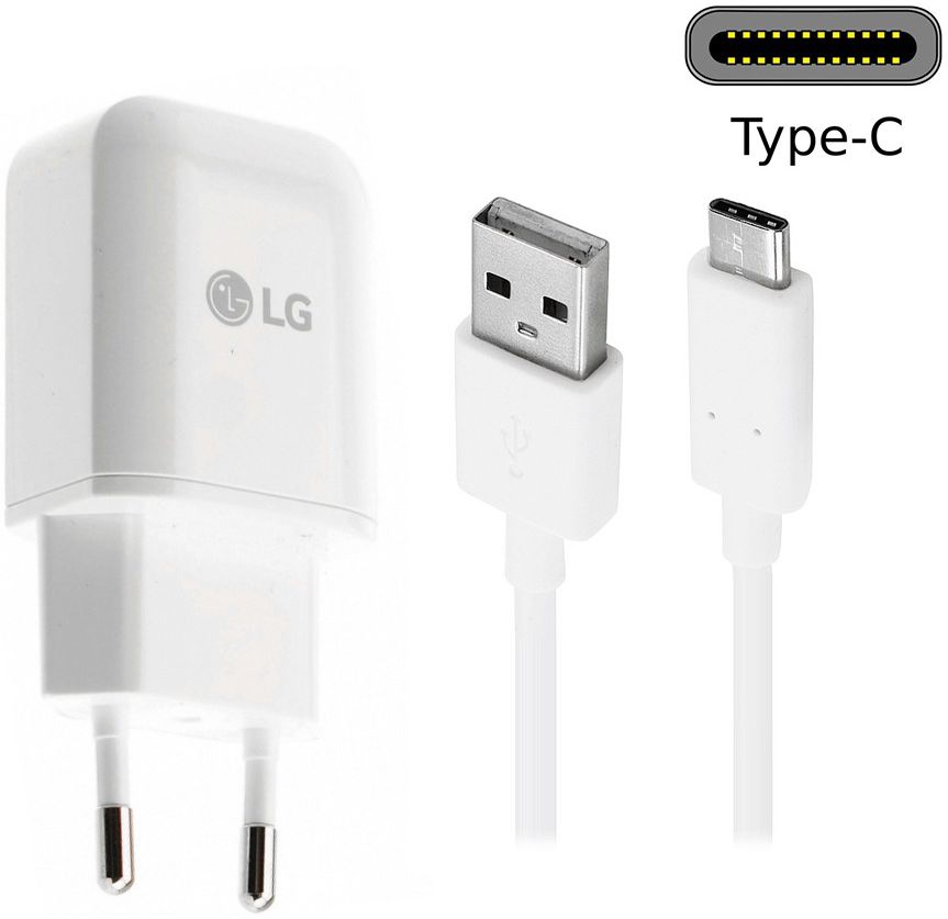 Originele LG MCS-H05 1.8A Fast Charge USB-C Snellader Wit afbeelding 4