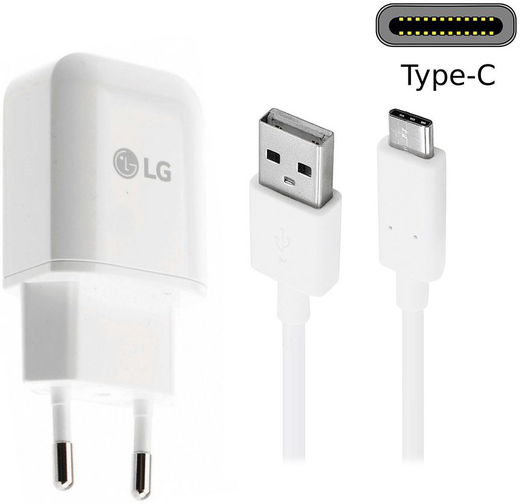 Originele LG MCS-H05 1.8A Fast Charge USB-C Snellader Wit afbeelding 4