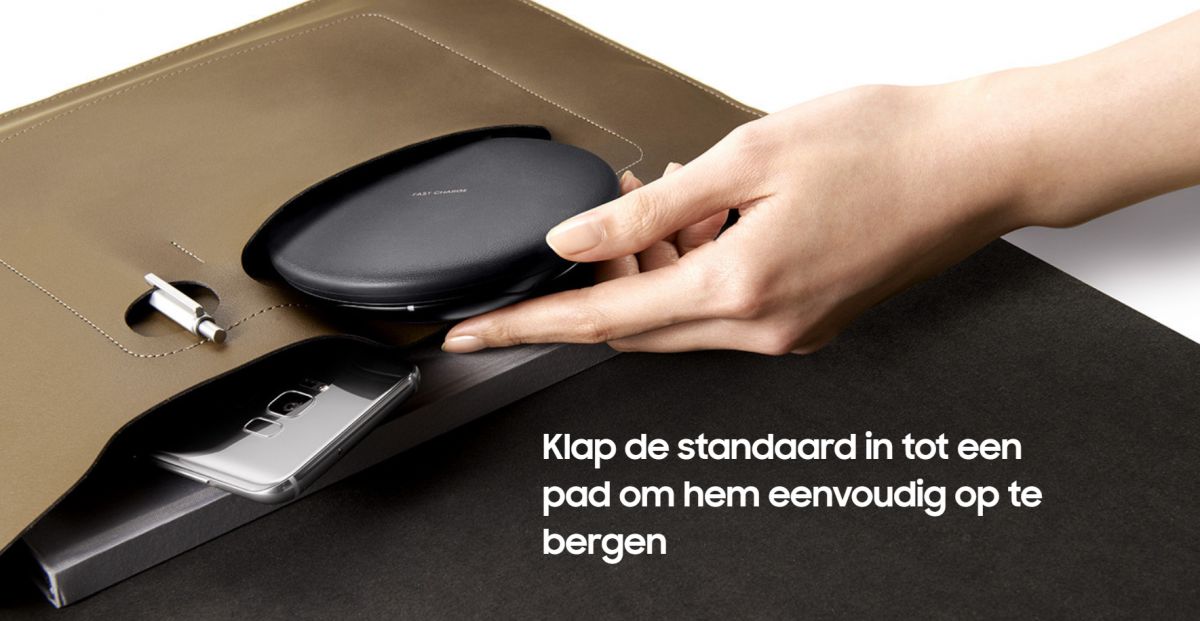 Originele Samsung Wireless Charging Stand/Pad Draadloze Oplader Zwart afbeelding 8