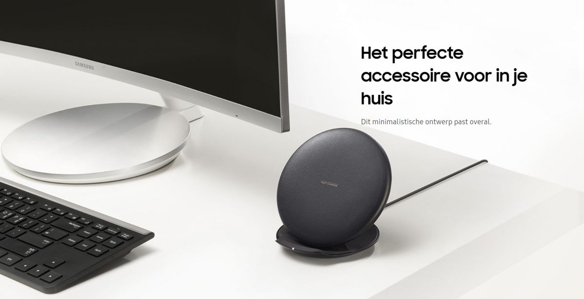 Samsung Wireless Charger Convertible Fast Charge Oplader Bruin afbeelding 7