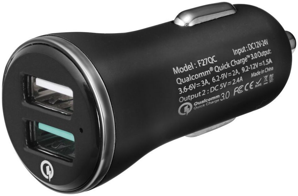 Spigen Quick Charge Autolader Zwart afbeelding 11