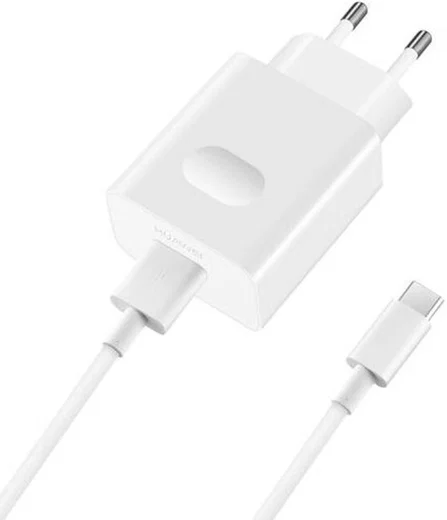 Originele Huawei Quick Charge oplader AP32 incl. USB-C Kabel Wit afbeelding 1