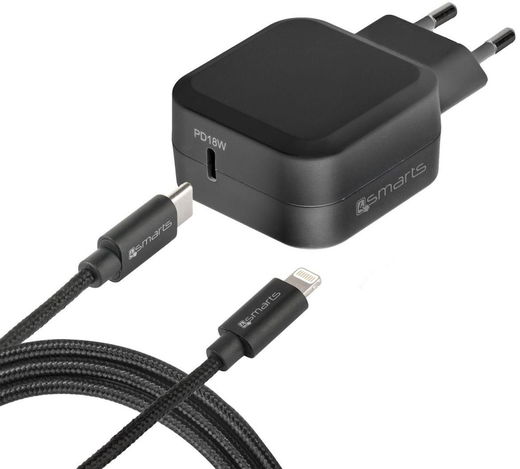 4Smarts iPhone Oplader met Fast Charge Technologie (1M) afbeelding 1