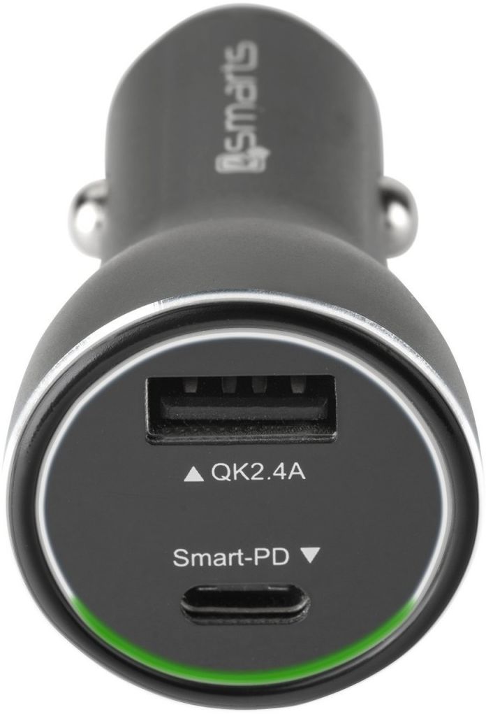 4smarts Fast Charging Autolader met iPhone Kabel (1M) afbeelding 5