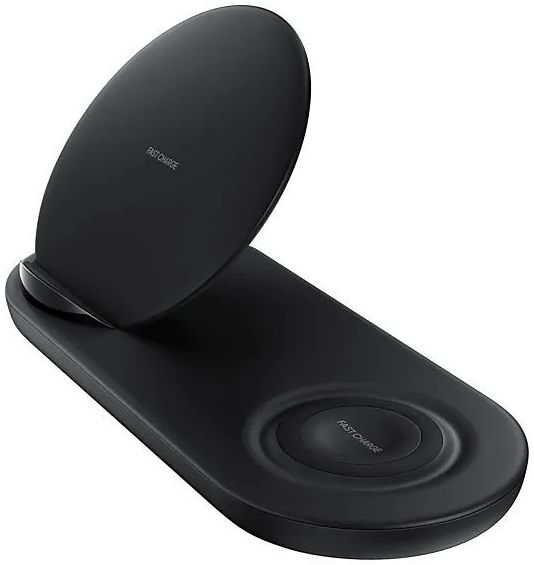 Originele Samsung Wireless Charger Duo Fast Charge Oplader USB-C Zwart afbeelding 1