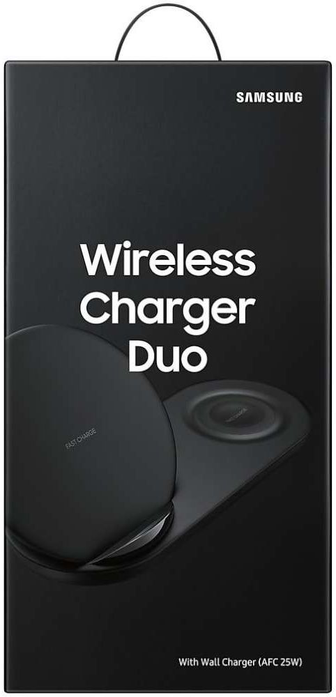 Originele Samsung Wireless Charger Duo Fast Charge Oplader USB-C Zwart afbeelding 10