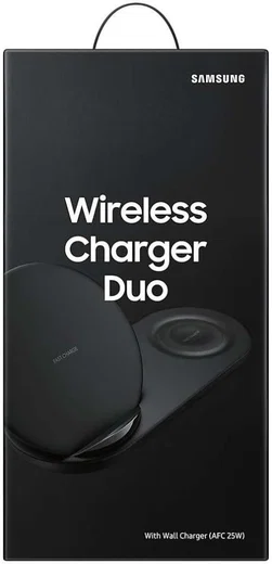 Originele Samsung Wireless Charger Duo Fast Charge Oplader USB-C Zwart afbeelding 10