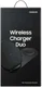 Originele Samsung Wireless Charger Duo Fast Charge Oplader USB-C Zwart afbeelding 10