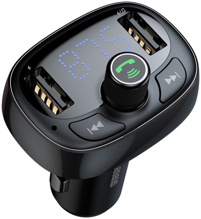 Baseus Bluetooth Muziek FM Transmitter en USB Autolader afbeelding 1