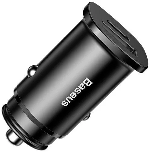Baseus Dubbele Poort Universele USB+USB-C 30W Snellader Adapter Zwart afbeelding 5