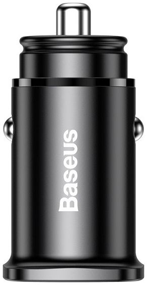 Baseus Dubbele Poort Universele USB+USB-C 30W Snellader Adapter Zwart afbeelding 7