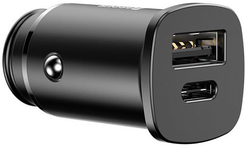 Baseus Dubbele Poort Universele USB+USB-C 30W Snellader Adapter Zwart afbeelding 10