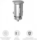Baseus Dubbele Poort Universele USB + USB-C Snellader Adapter Zilver afbeelding 2