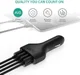 Aukey CC-01 Autolader met 4x USB 2.4A Zwart afbeelding 3