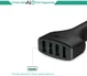 Aukey CC-01 Autolader met 4x USB 2.4A Zwart afbeelding 4