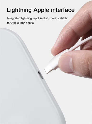 Baseus 2 in 1 Draadloze Oplader voor iPhone en Apple Watch Wit afbeelding 14