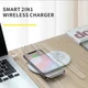 Baseus 2 in 1 Draadloze Oplader voor iPhone en Apple Watch Wit afbeelding 2