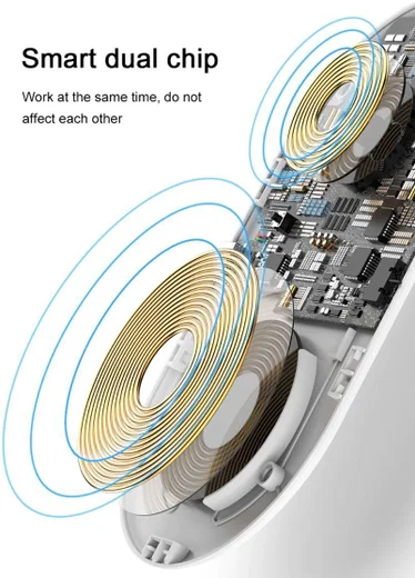 Baseus 2 in 1 Draadloze Oplader voor iPhone en Apple Watch Wit afbeelding 10