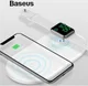 Baseus 2 in 1 Draadloze Oplader voor iPhone en Apple Watch Wit afbeelding 11