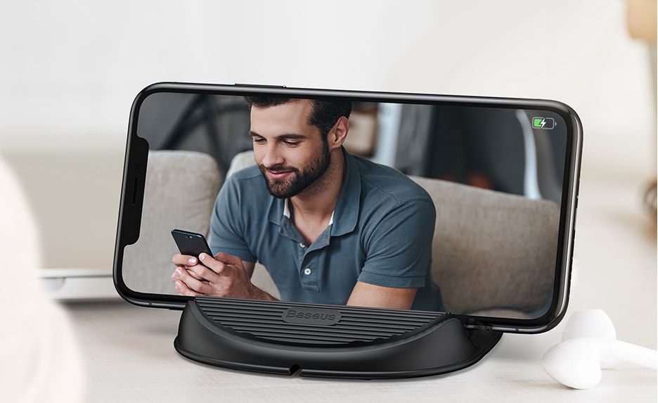 Baseus Desktop Wireless Fast Charger 10W Zwart afbeelding 4