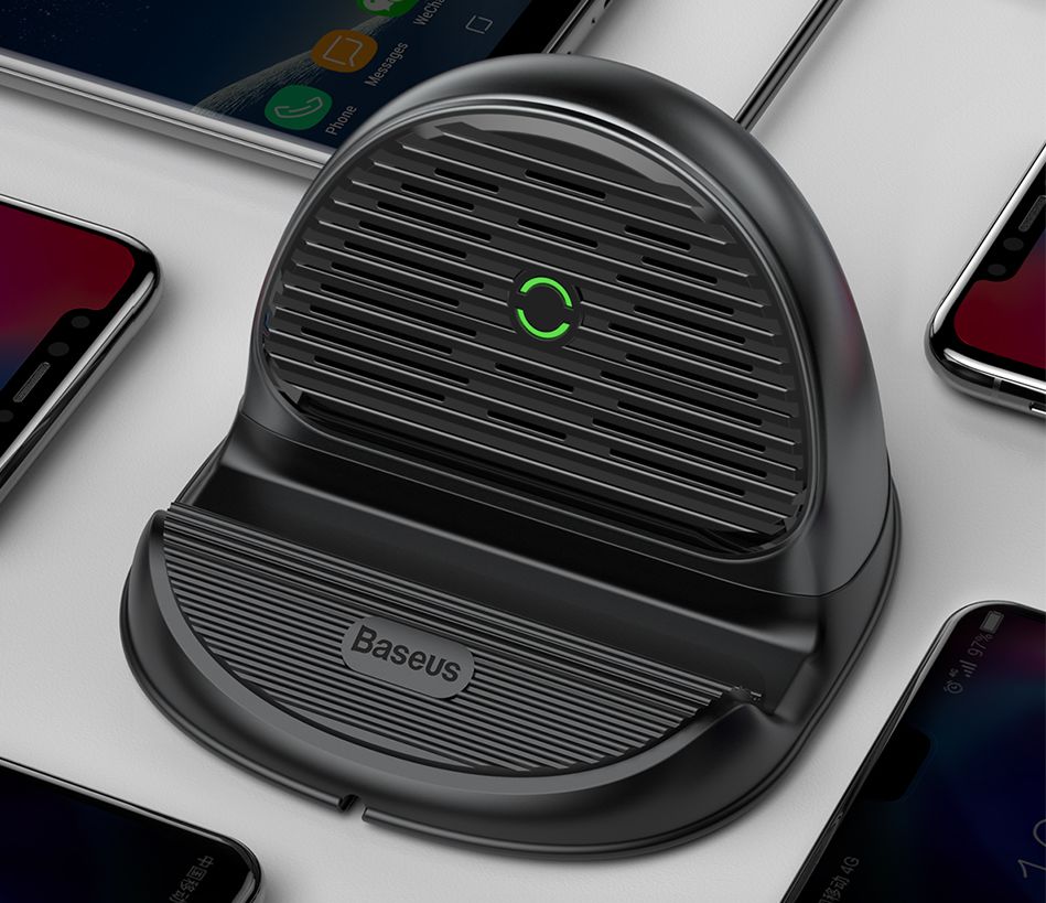 Baseus Desktop Wireless Fast Charger 10W Zwart afbeelding 7
