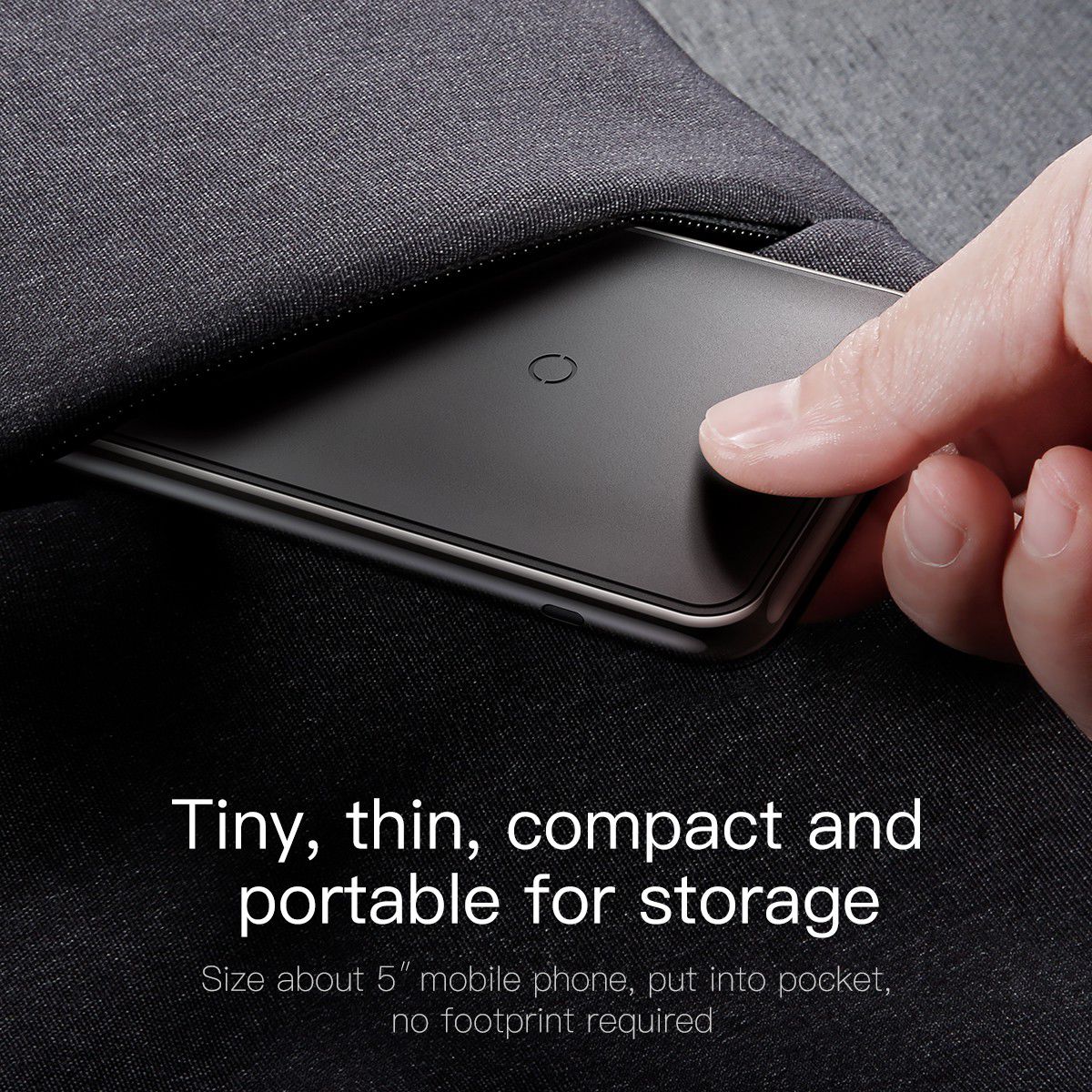 Baseus Wireless Fast Charger en Bureaustandaard Zwart afbeelding 13