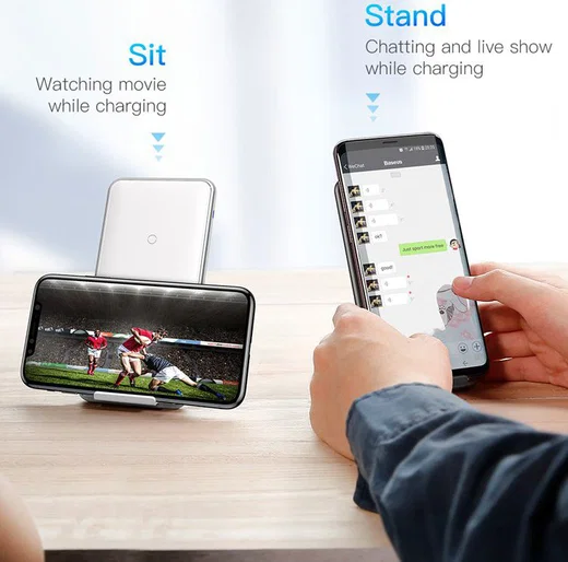 Baseus Wireless Fast Charger en Bureaustandaard Zwart afbeelding 18