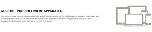 Belkin USB-C Adapter 45W/3A met Kabel (1,8M) Zilver afbeelding 5