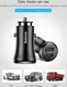 Baseus Dubbele USB Fast Charge Autolader Zwart afbeelding 15