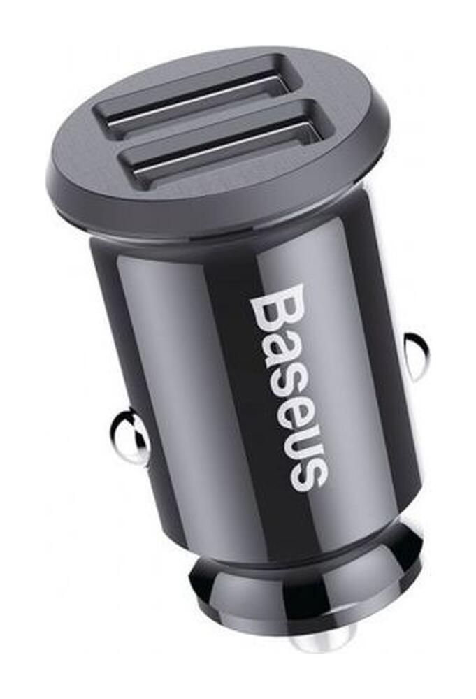 Baseus Dubbele USB Fast charge Autolader 15W Zwart afbeelding 6
