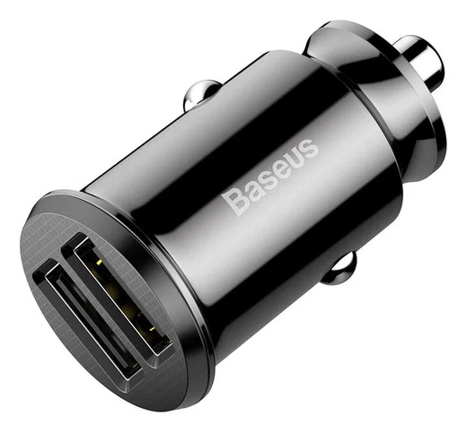 Baseus Dubbele USB Fast charge Autolader 15W Zwart afbeelding 7
