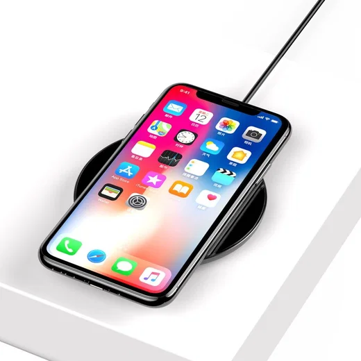 Baseus Draadloze Oplader 10W Fast Charge met Lightning Kabel Zwart afbeelding 4