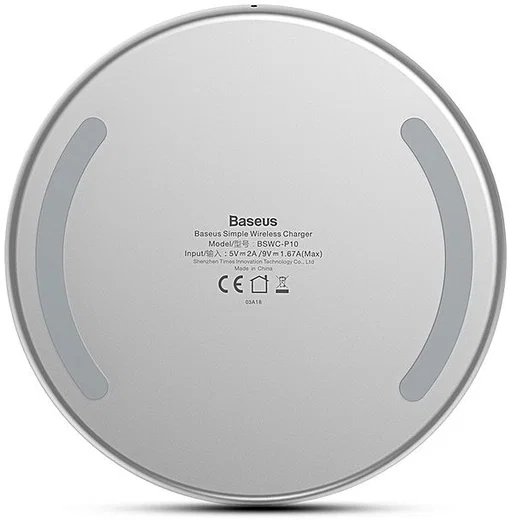 Baseus Qi Draadloze 10W Snellader Wit afbeelding 10