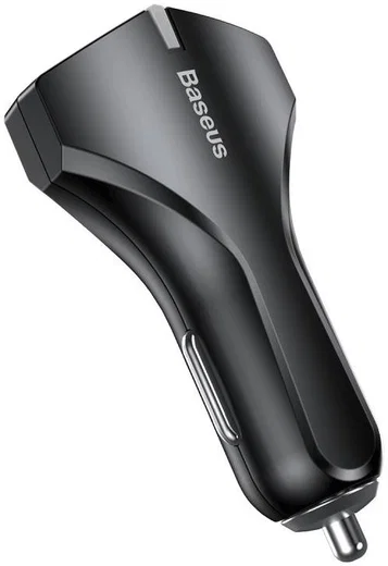 Baseus Small Rocket QC3.0 Dubbele USB Autolader Zwart afbeelding 5
