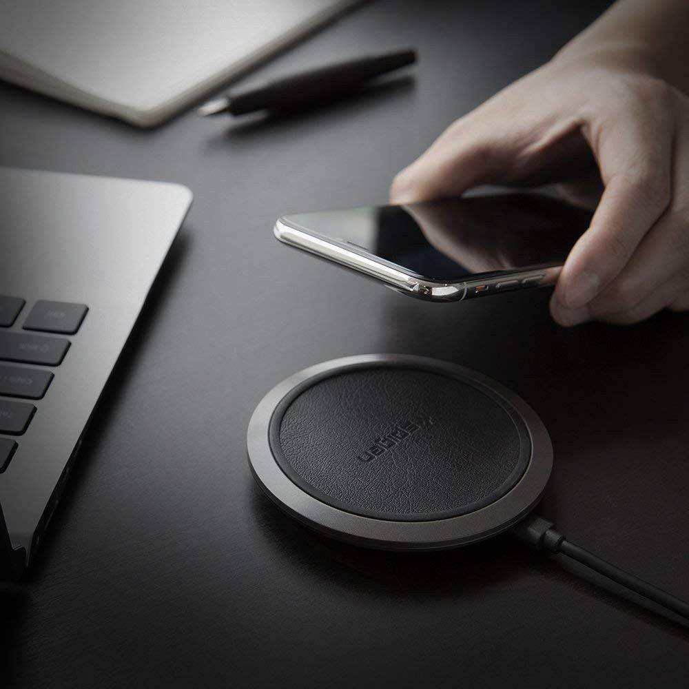 Spigen Essential Wireless Fast Charger F308W Zwart afbeelding 10