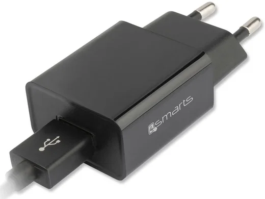 4Smarts 12W USB Oplader 2.4A met USB naar USB-C Kabel 1 Meter Zwart afbeelding 5