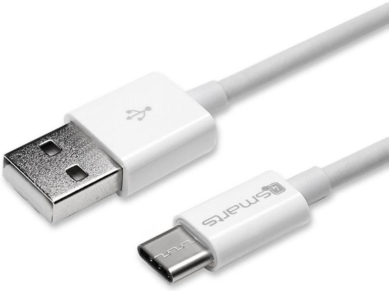 4Smarts 12W USB Oplader 2.4A met USB naar USB-C Kabel 1 Meter Wit afbeelding 5