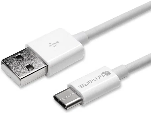 4Smarts 12W USB Oplader 2.4A met USB naar USB-C Kabel 1 Meter Wit afbeelding 5